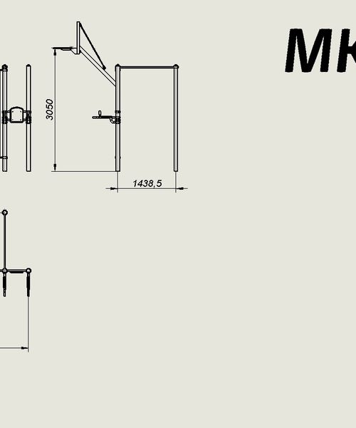 Схема продукта Воркаут комплекс МКВ-40